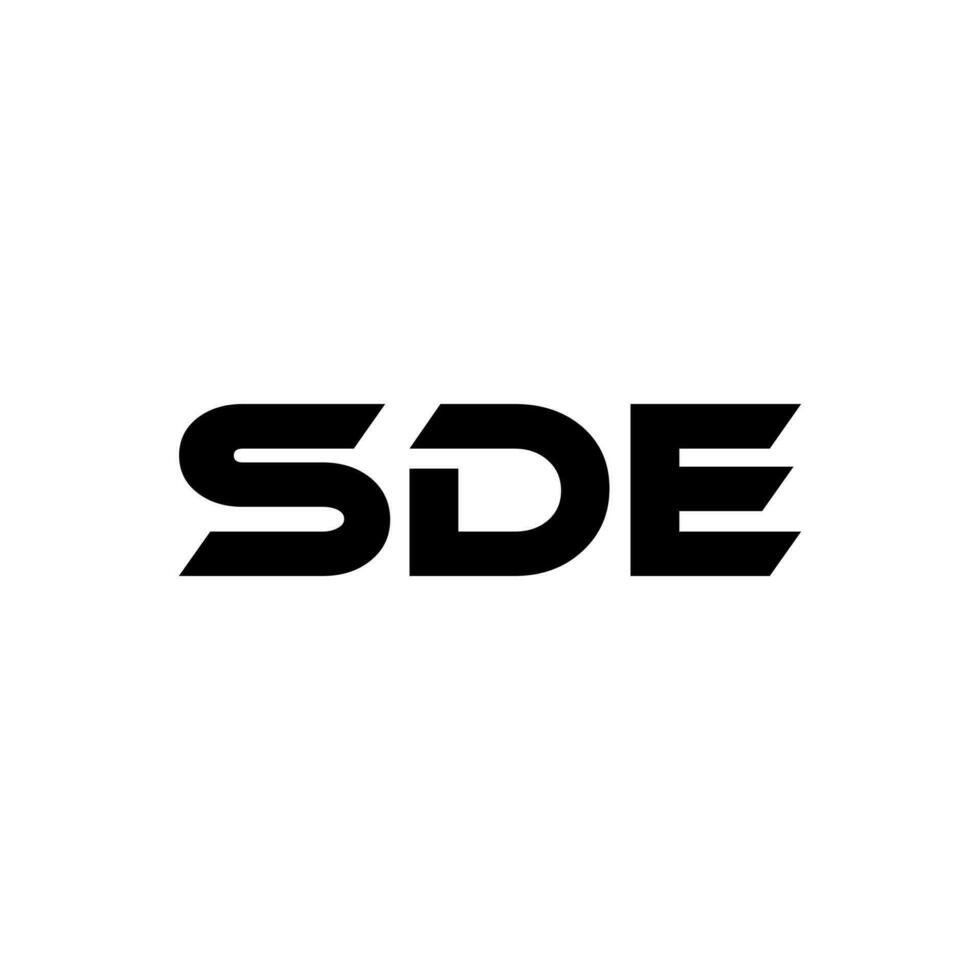 SDE Letter Logo Design, Inspiration for a Unique Identity. Modern Elegance and Creative Design. Watermark Your Success with the Striking this Logo. vector