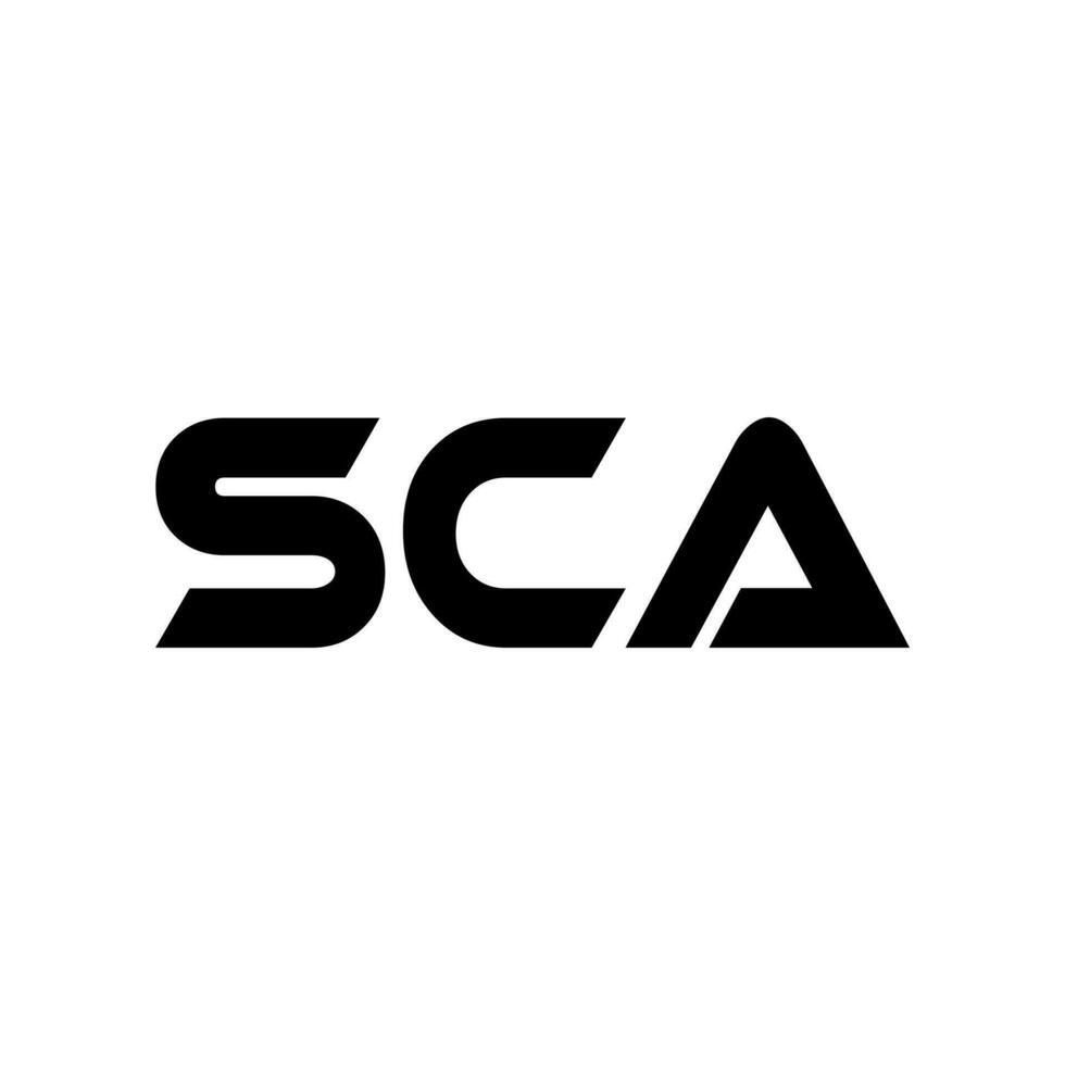 SCA Letter Logo Design, Inspiration for a Unique Identity. Modern Elegance and Creative Design. Watermark Your Success with the Striking this Logo. vector