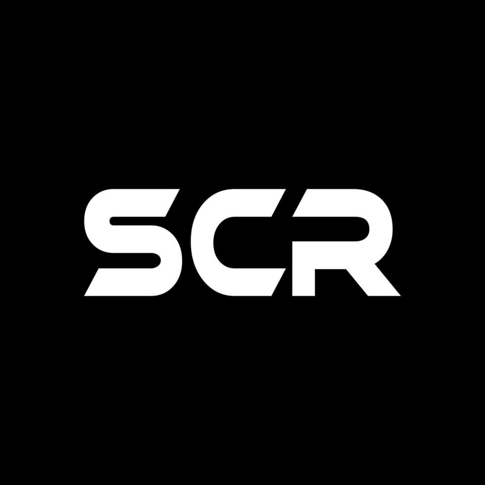 SCR Letter Logo Design, Inspiration for a Unique Identity. Modern Elegance and Creative Design. Watermark Your Success with the Striking this Logo. vector