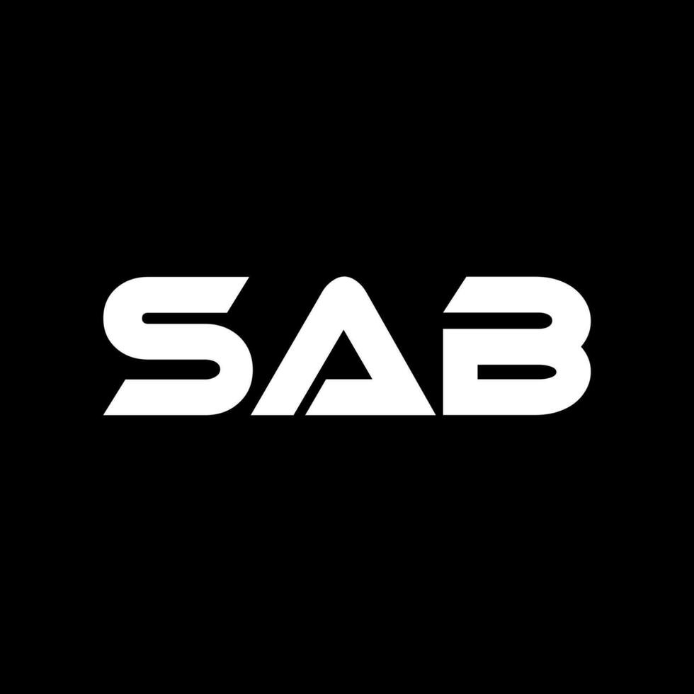 SAB Logo Design, Inspiration for a Unique Identity. Modern Elegance and Creative Design. Watermark Your Success with the Striking this Logo. vector