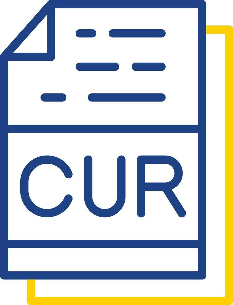 CUR File Format Vector Icon Design