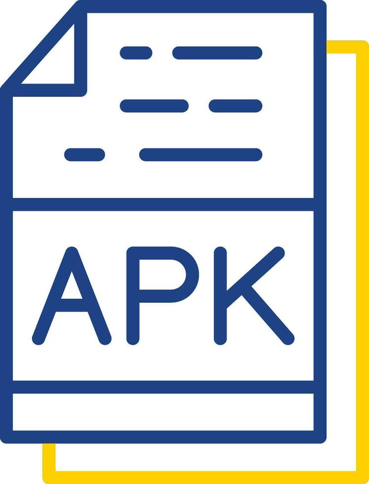 APK File Format Vector Icon Design