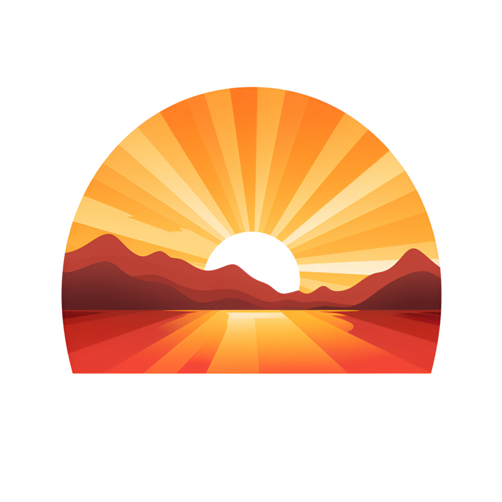 AI Generative The Sun The Sun God Cartoon Style No Background Applicable to any context Perfect for print on demand merchandise png