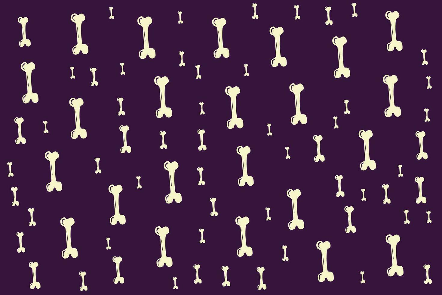Hand drawn flat Halloween pattern design vector