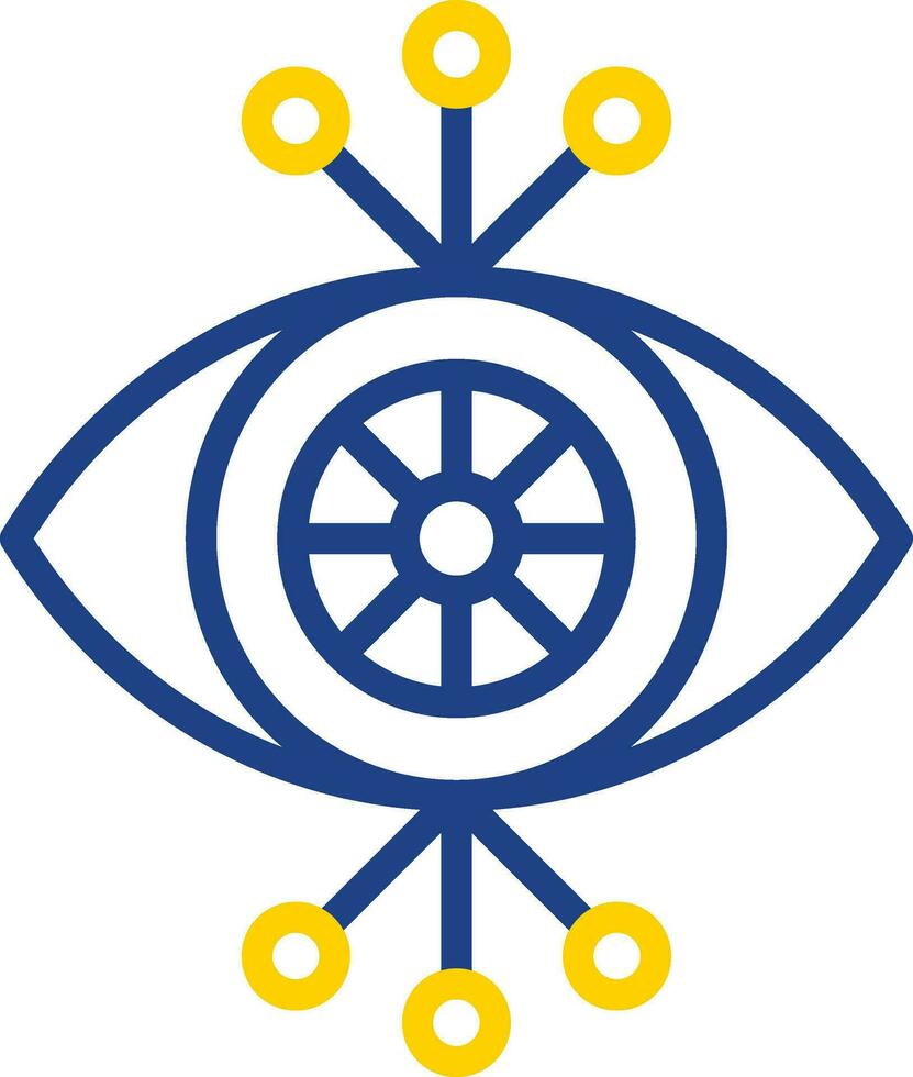 Cyber eye Vector Icon Design
