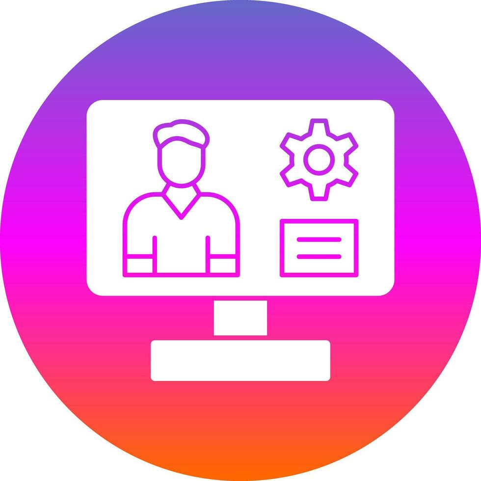 Content management system Vector Icon Design