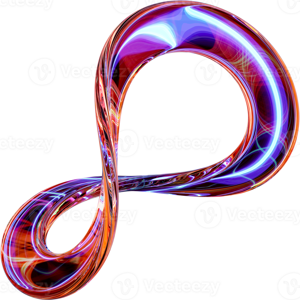 Abstract Lightning In Glass Shapes png