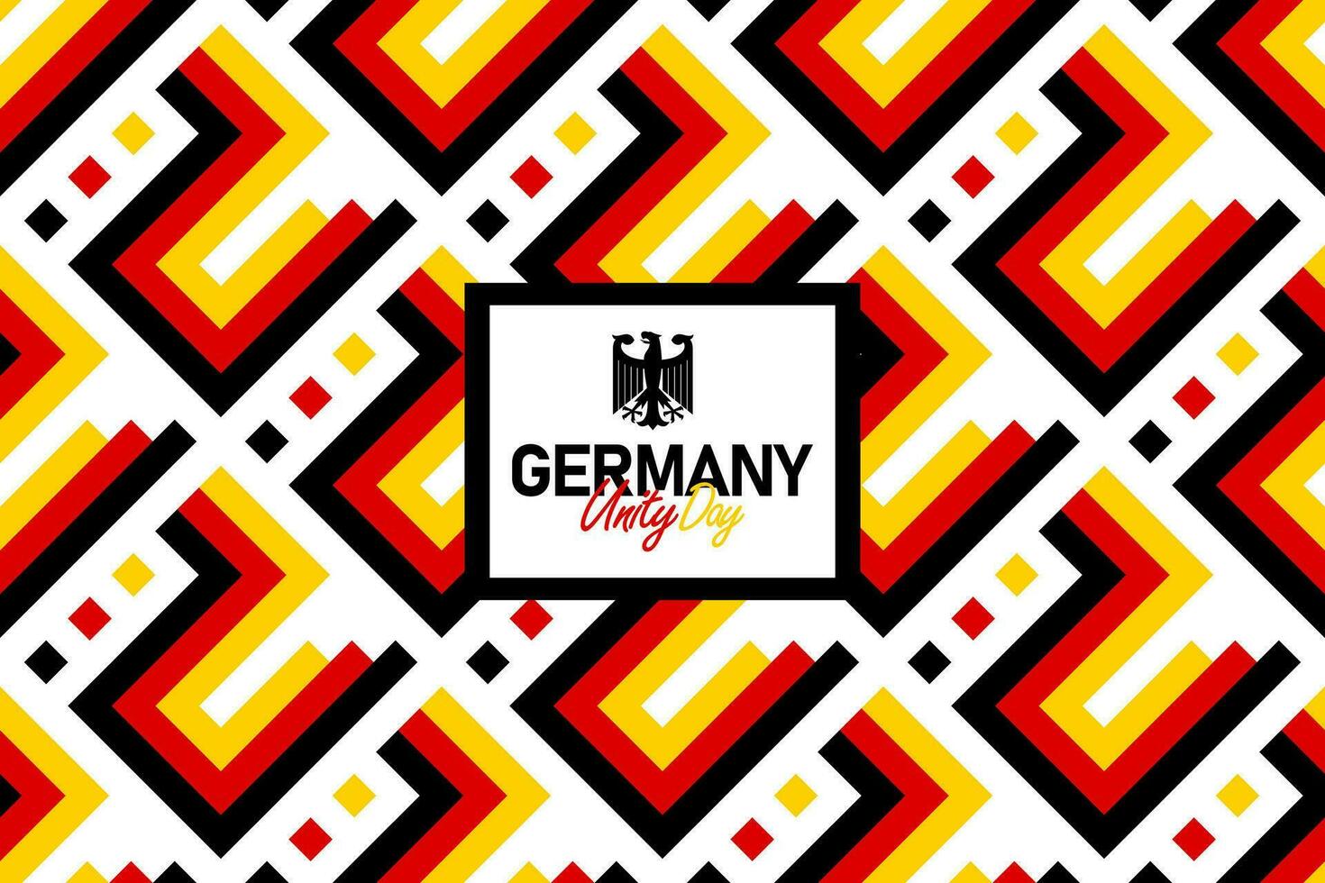 German Unity Day seamless pattern with the Germany flag colors, unity day background vector