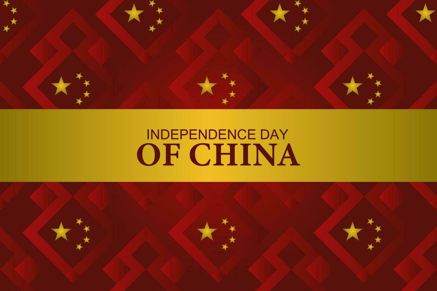 seamless pattern happy national day of China with geometric shape background vector