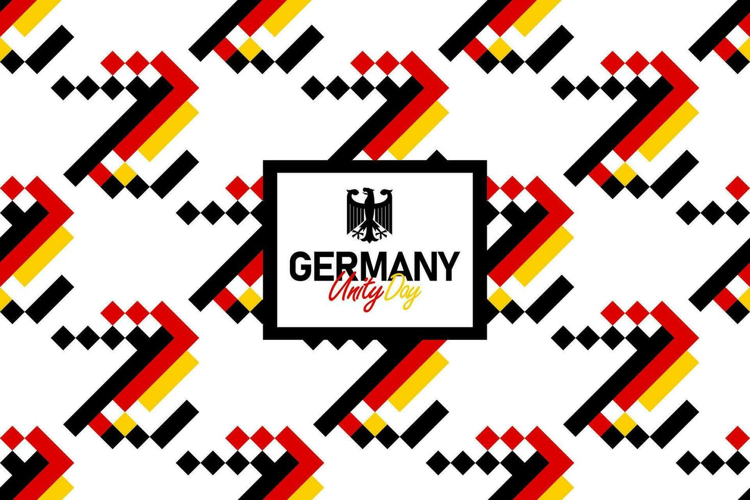 German Unity Day seamless pattern with the Germany flag colors, unity day background vector