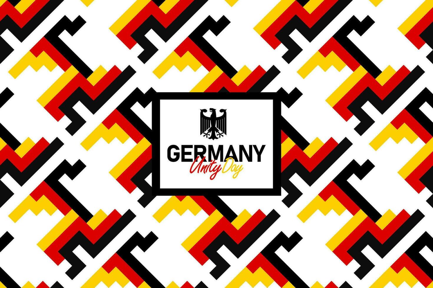 German Unity Day seamless pattern with the Germany flag colors, unity day background vector