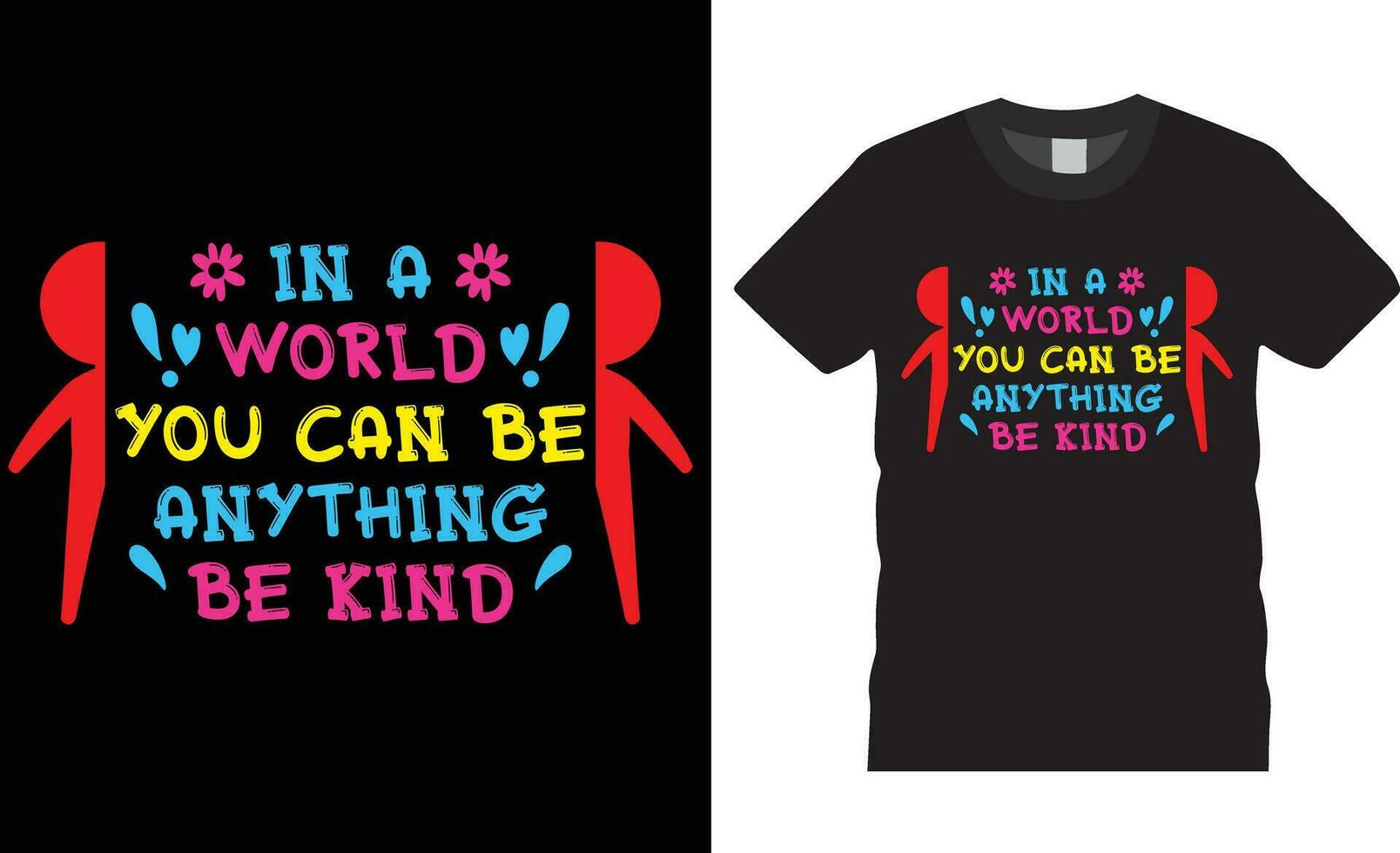 world kindness day t shirt design vector