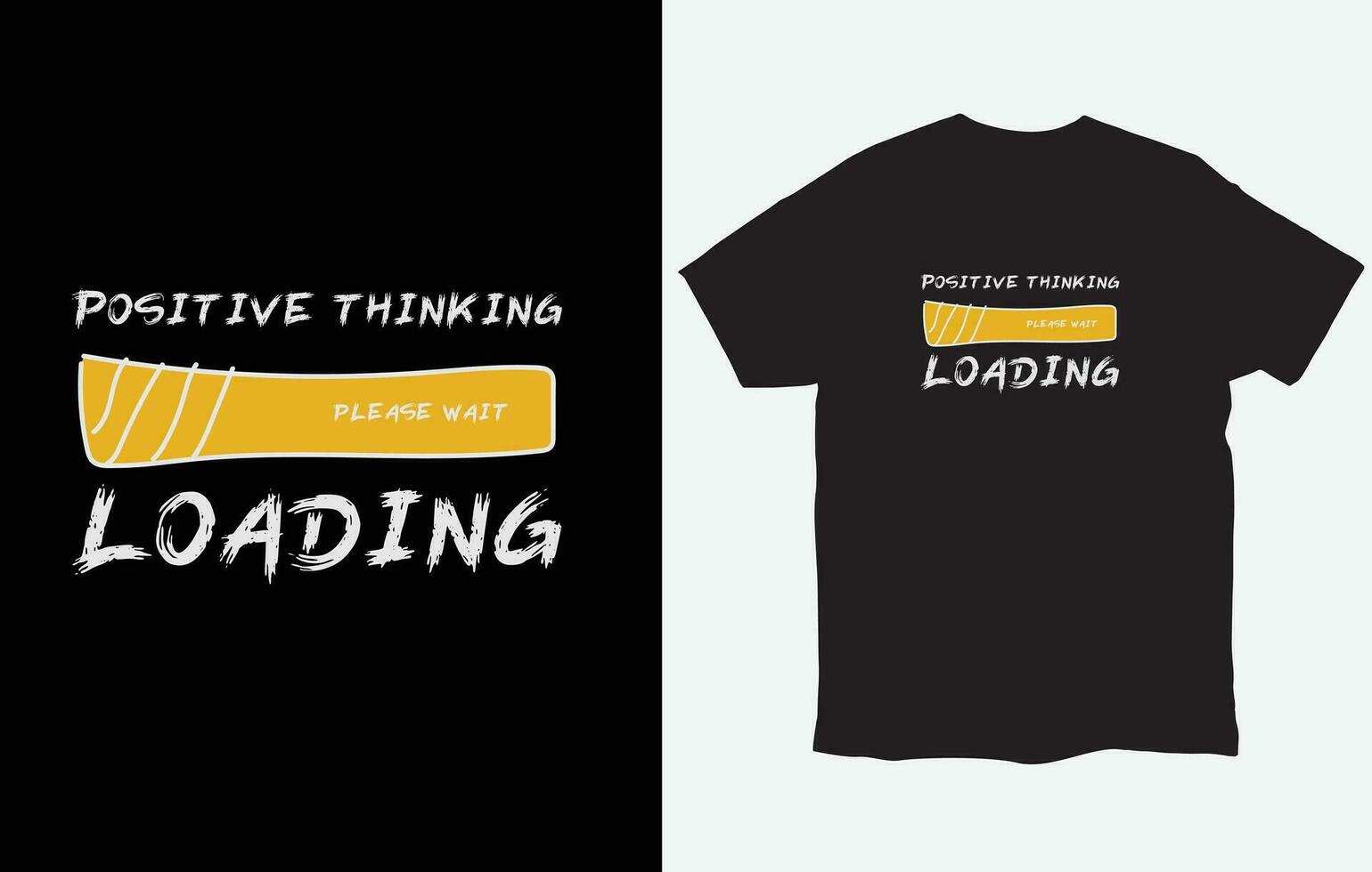 Positive thinking typography slogan for print t shirt design vector