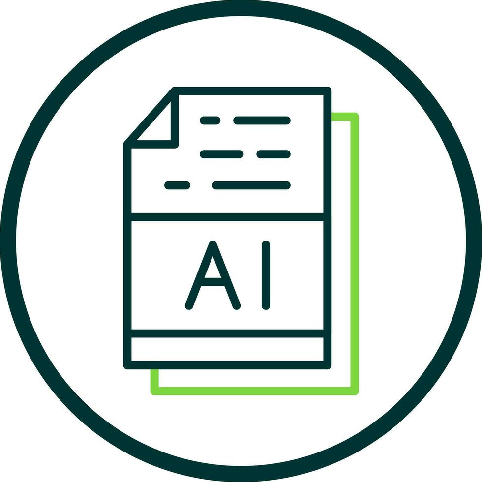 AI File Format Vector Icon Design