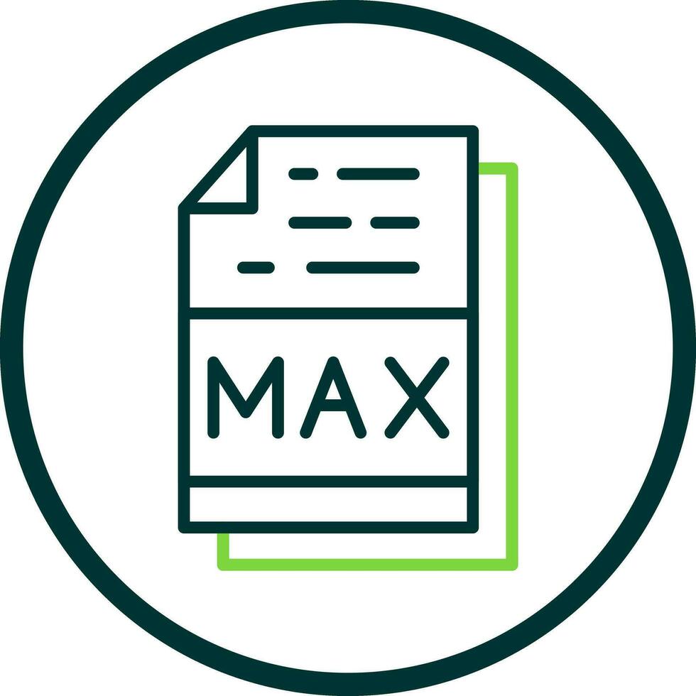 Max File Format Vector Icon Design