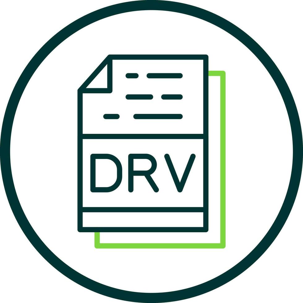 drv archivo formato vector icono diseño