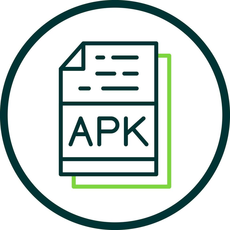 APK File Format Vector Icon Design