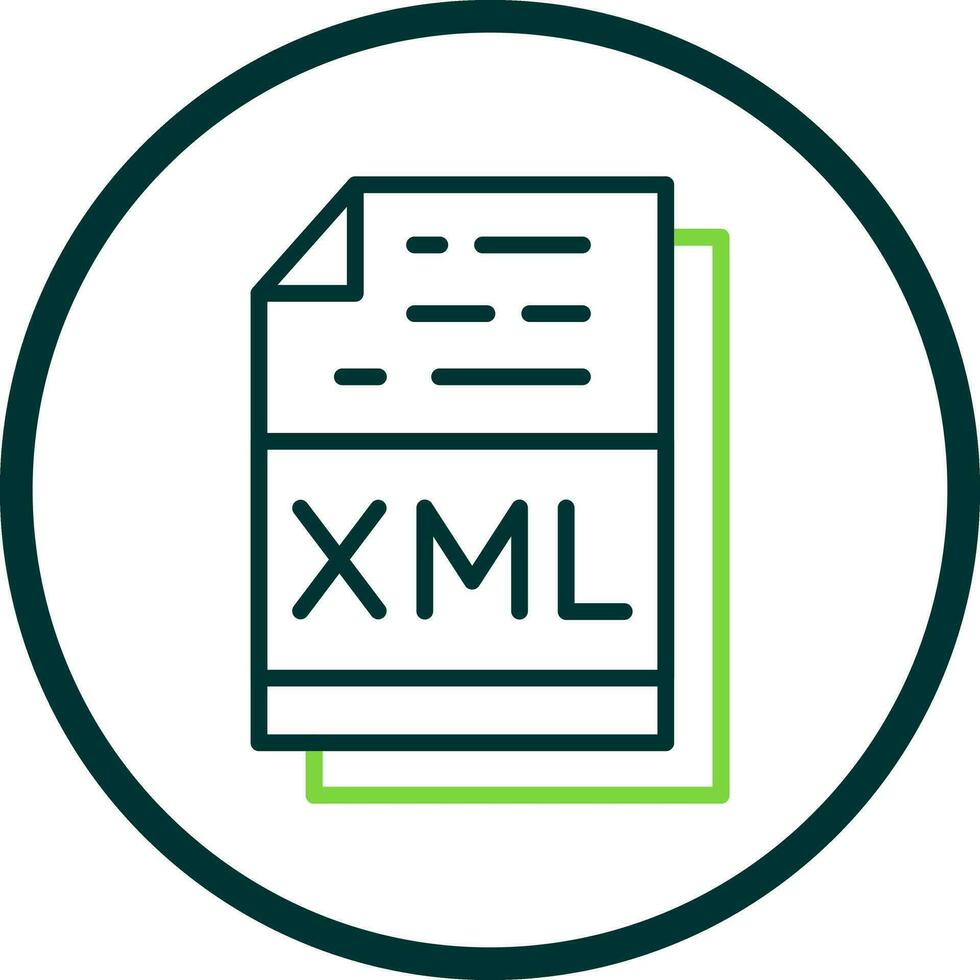 Xml File Format Vector Icon Design