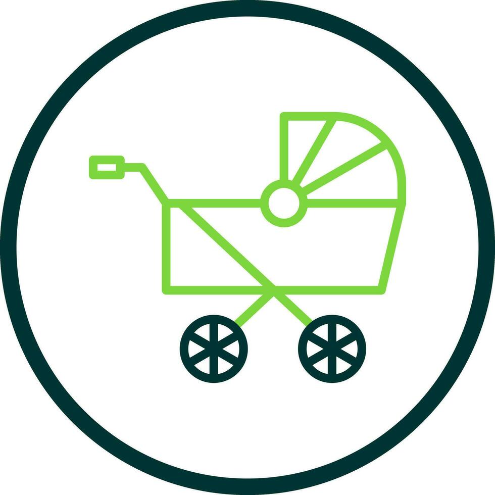 Pram Vector Icon Design