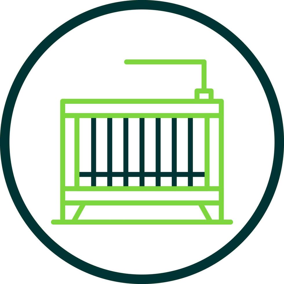 Crib Vector Icon Design