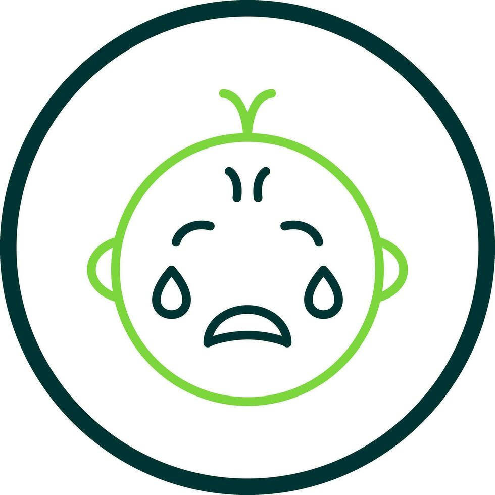 Baby crying Vector Icon Design