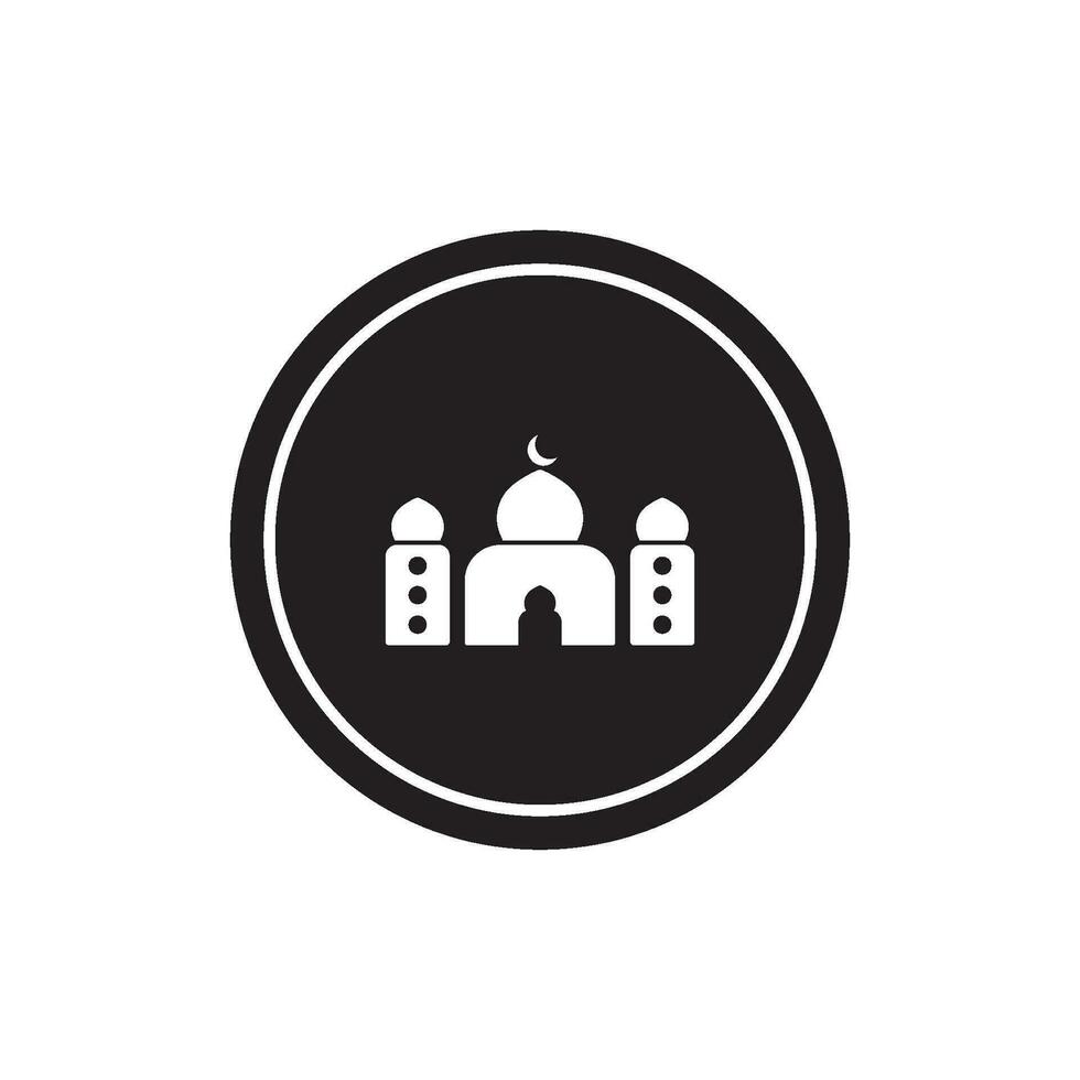 mosque icon vector