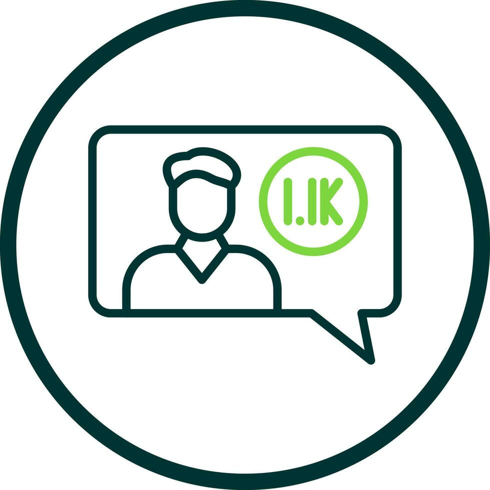 Follower Vector Icon Design