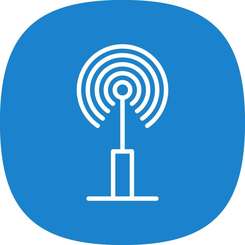 radio antena vector icono diseño