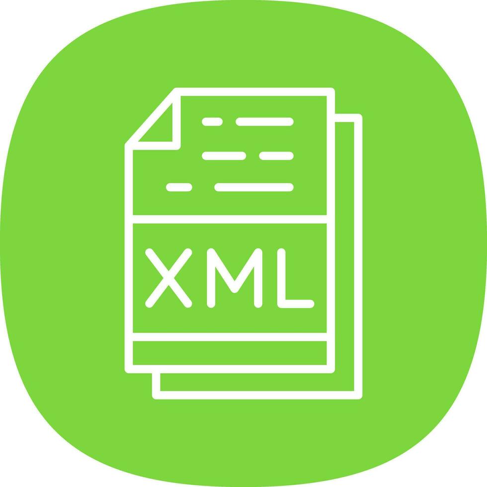 Xml File Format Vector Icon Design