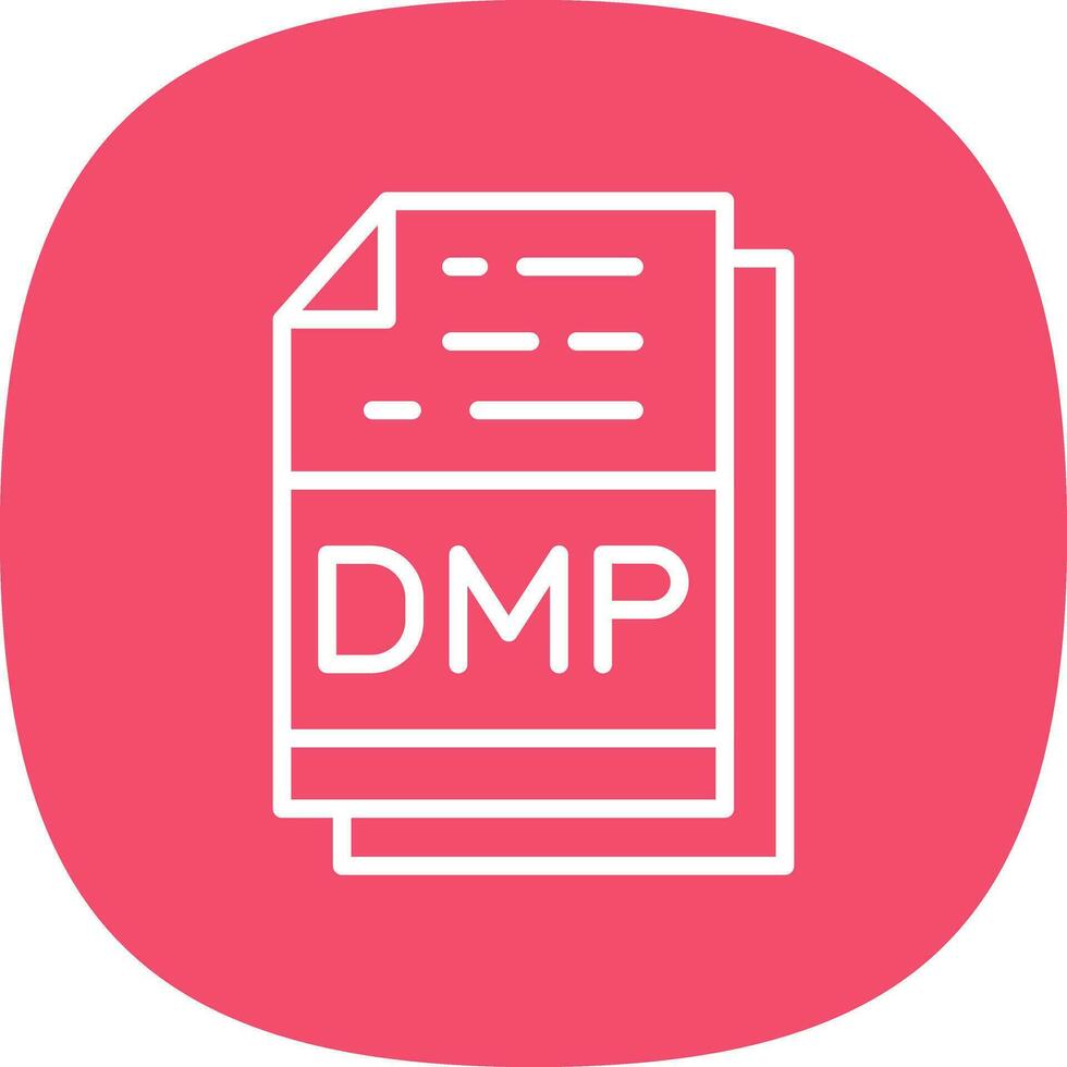 Dmp File Format Vector Icon Design