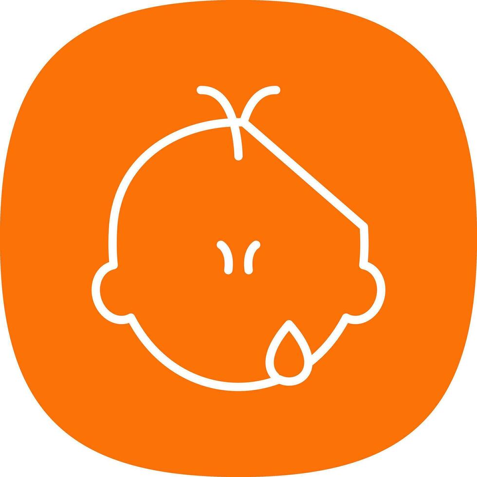 Crying Vector Icon Design