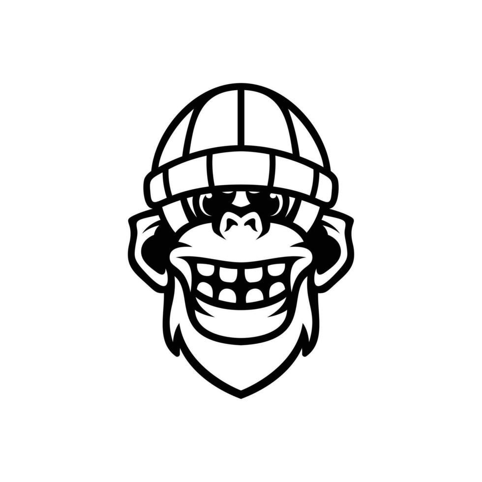 Yeti Beaniehat Outline vector