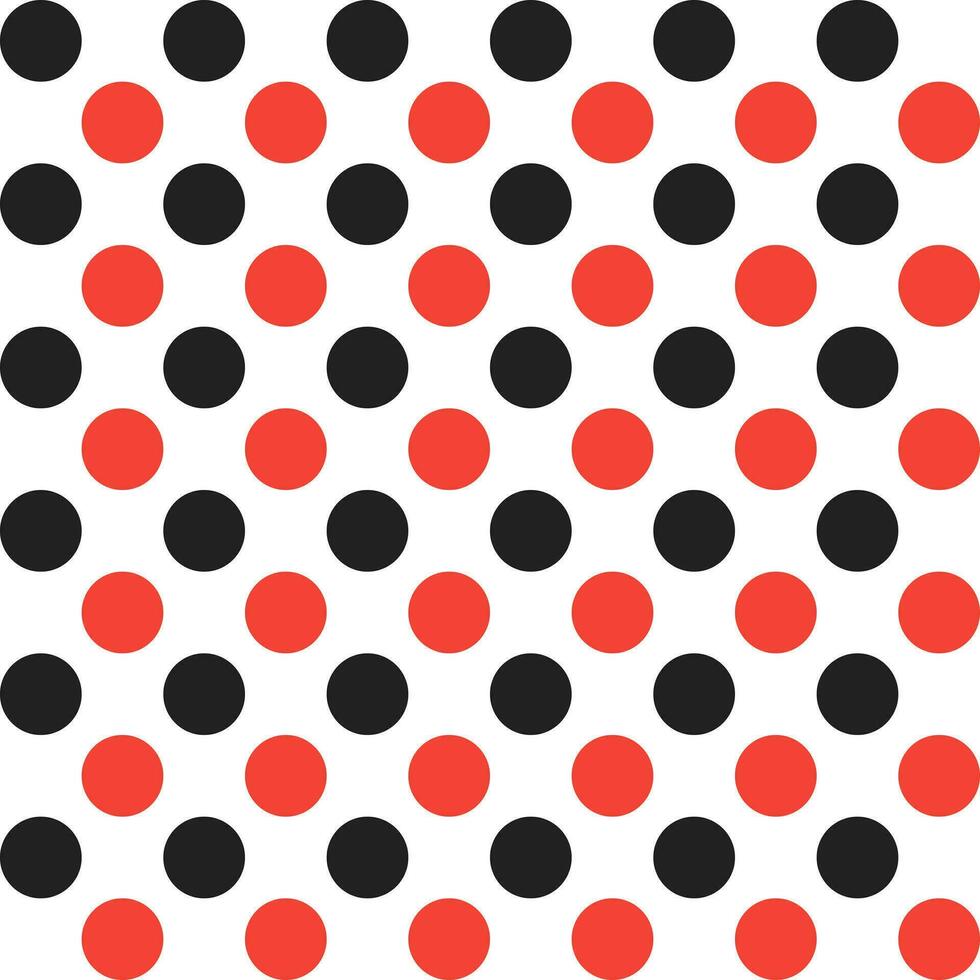 Red and black dot pattern background. Polkadot. Dot background. Seamless pattern. for backdrop, decoration, Gift wrapping vector