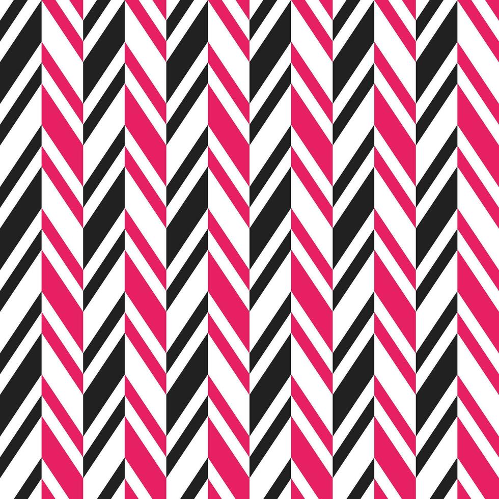 Pink and black herringbone pattern. Herringbone vector pattern. Seamless geometric pattern for clothing, wrapping paper, backdrop, background, gift card.