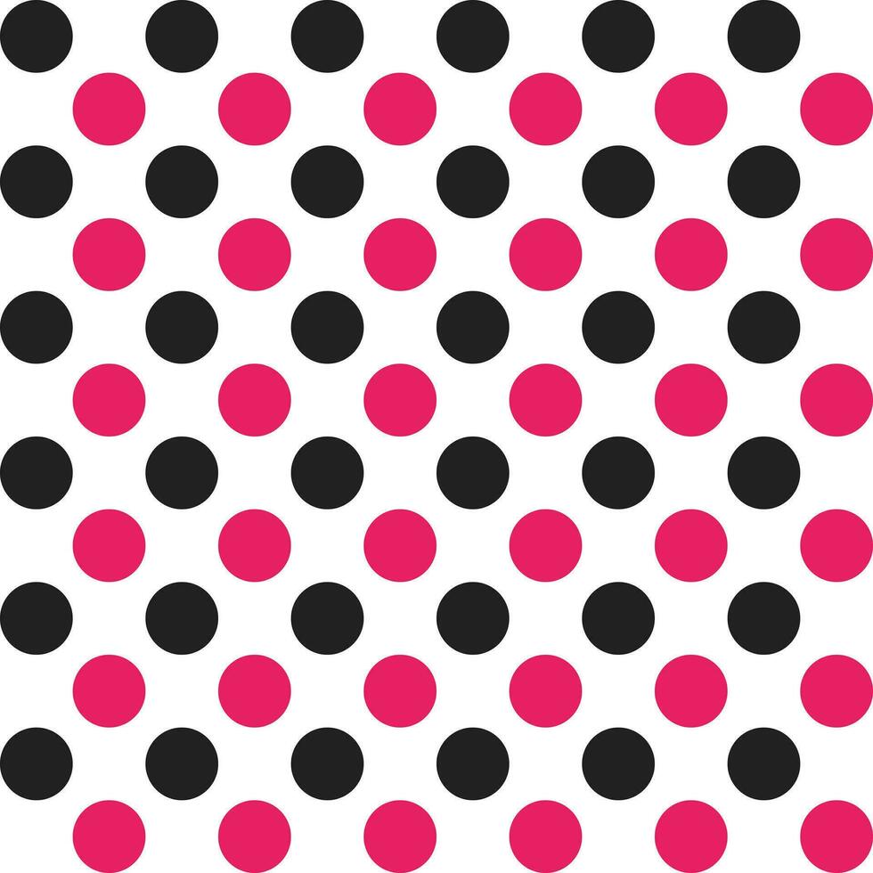 Pink and black dot pattern background. Polkadot. Dot background. Seamless pattern. for backdrop, decoration, Gift wrapping vector