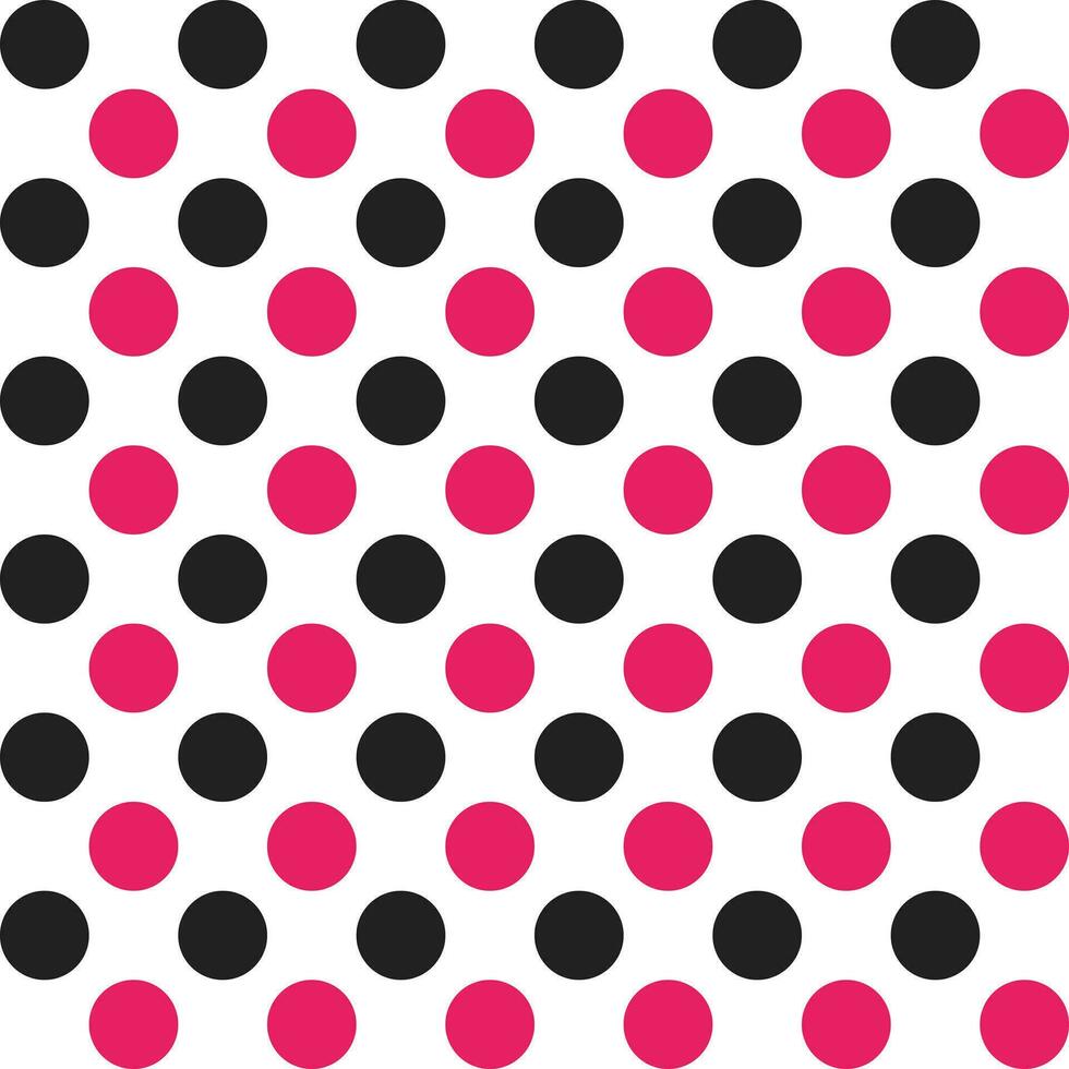 Pink and black dot pattern background. Polkadot. Dot background. Seamless pattern. for backdrop, decoration, Gift wrapping vector