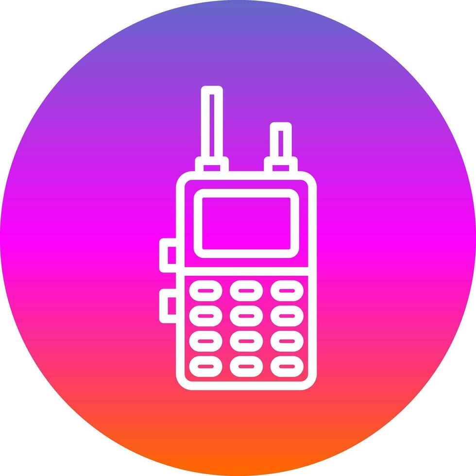 Walkie talkie Vector Icon Design