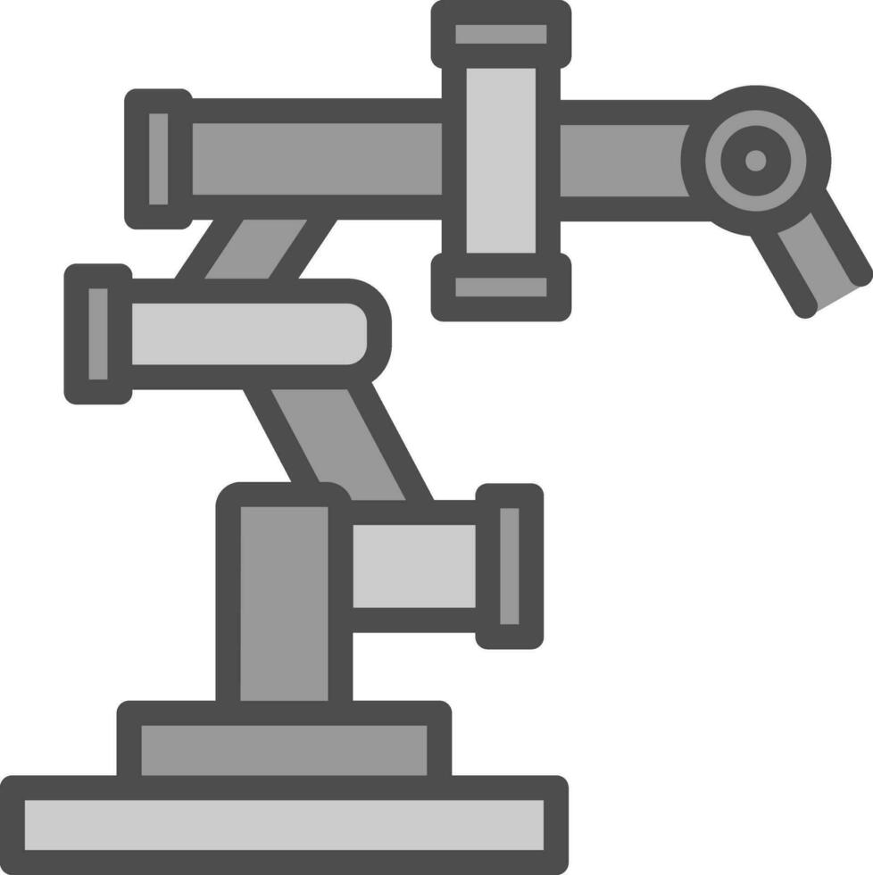 diseño de icono de vector de brazo robótico