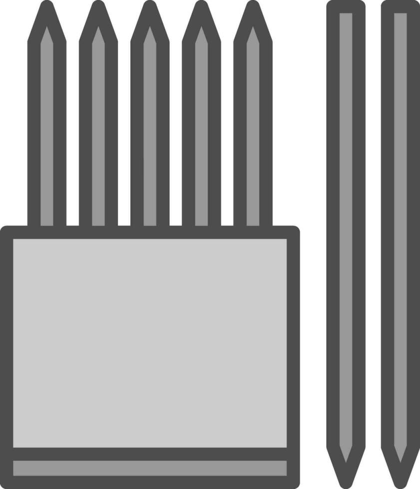 Skewer Vector Icon Design