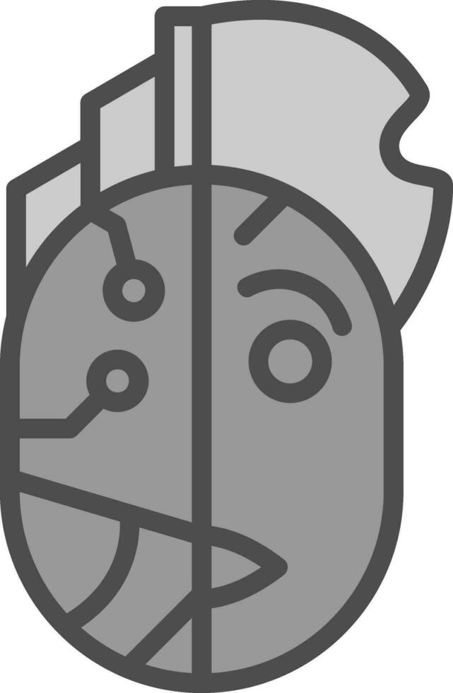 Cyborg Vector Icon Design