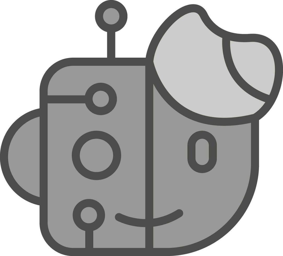 Cyborg Vector Icon Design