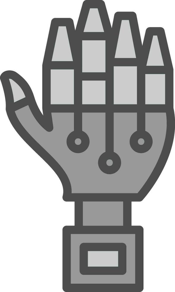 robot mano vector icono diseño