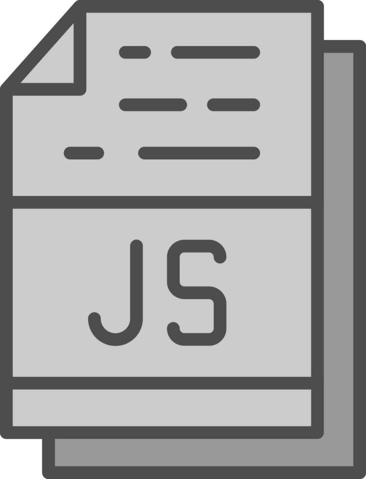 Js File Format Vector Icon Design