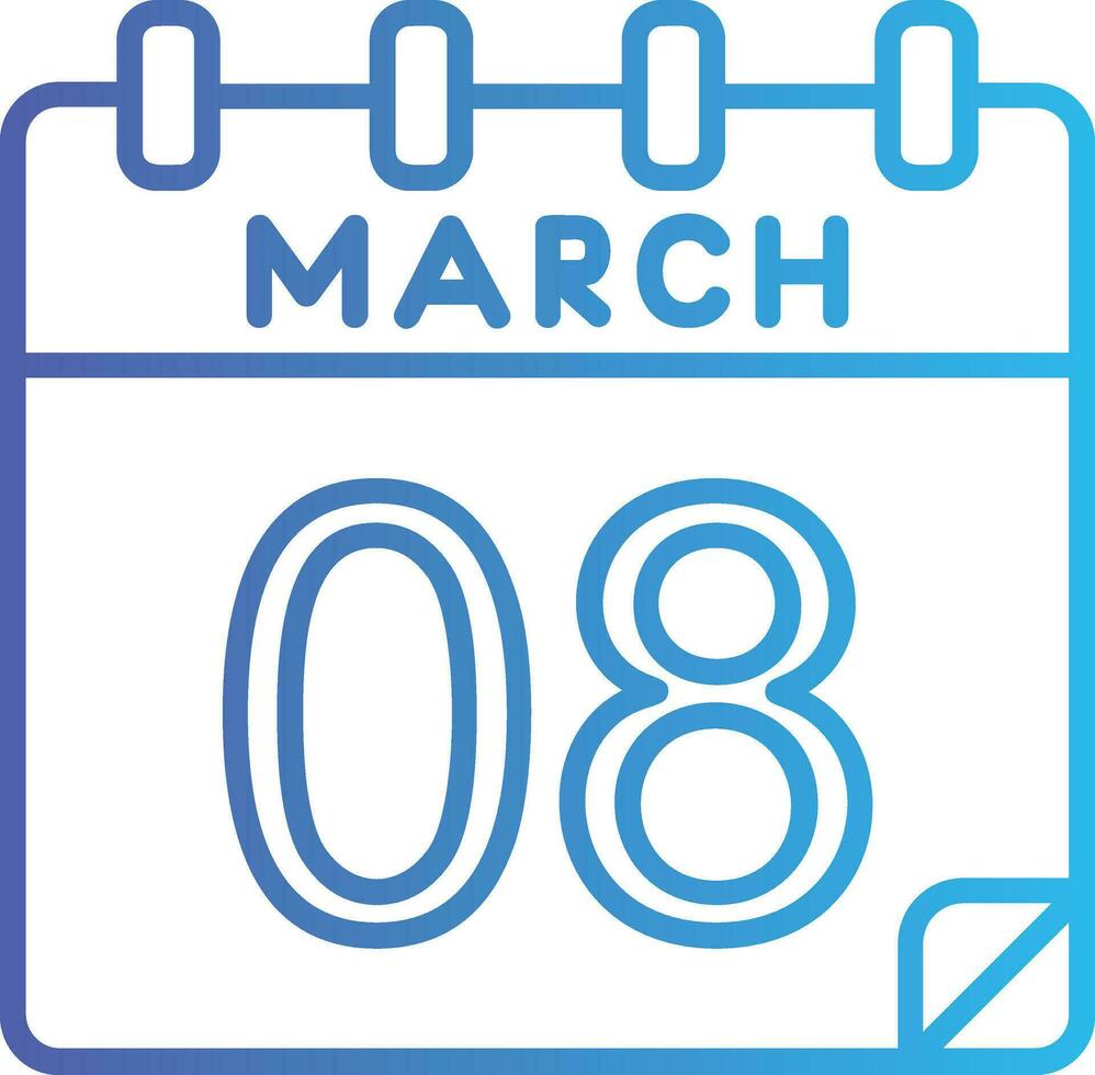 8 marzo vector icono