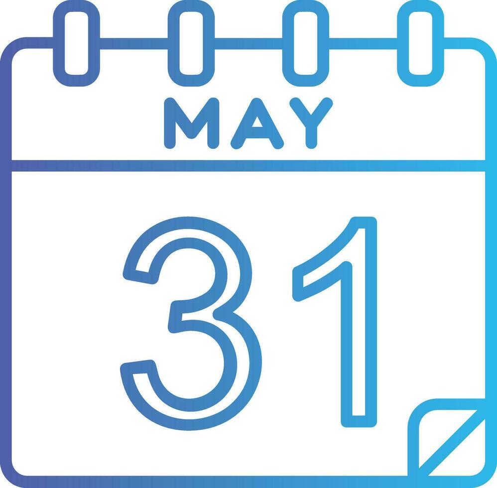 31 May Vector Icon