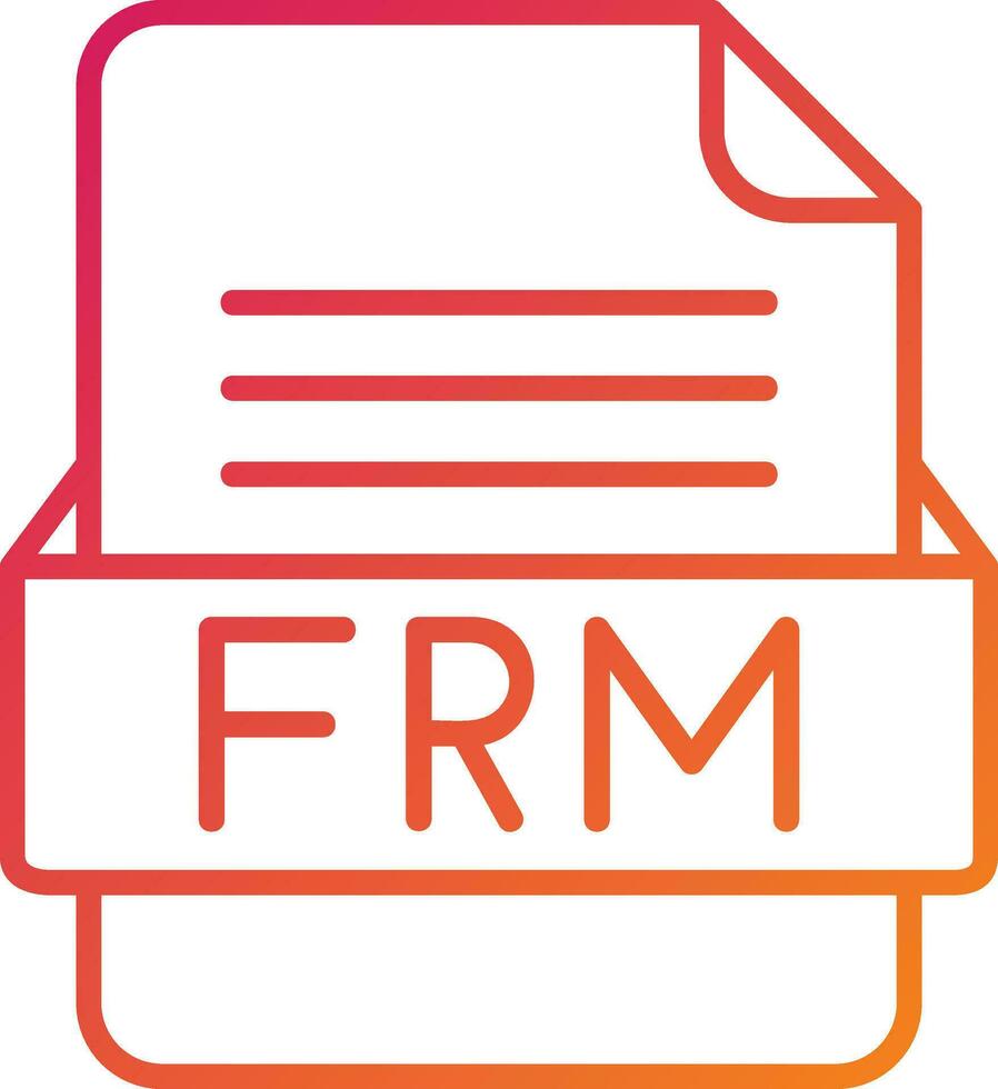 FRM File Format Icon vector