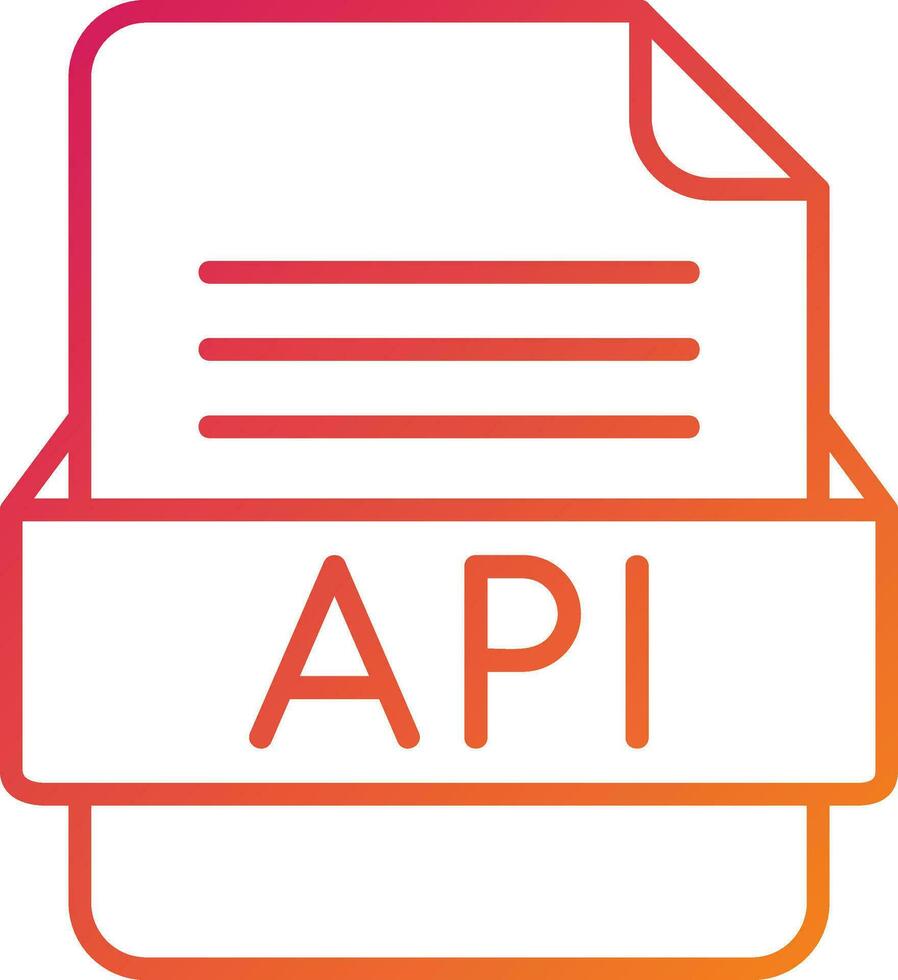 API File Format Icon vector