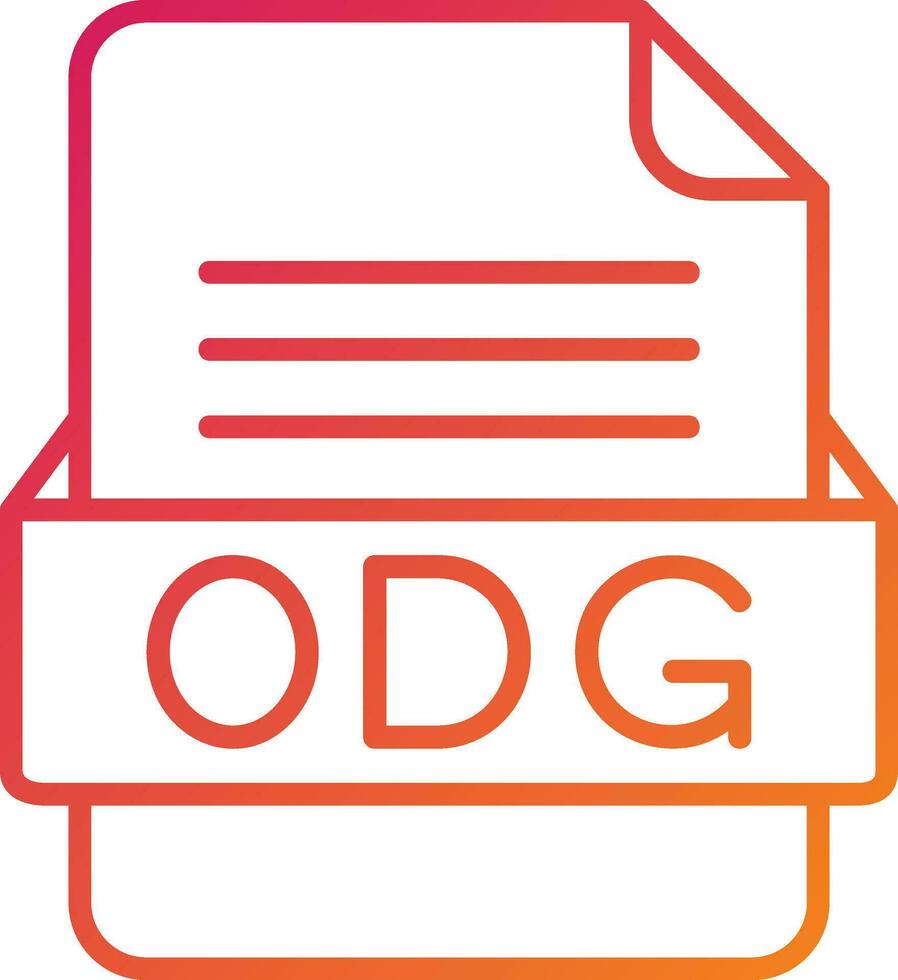 ODG File Format Icon vector