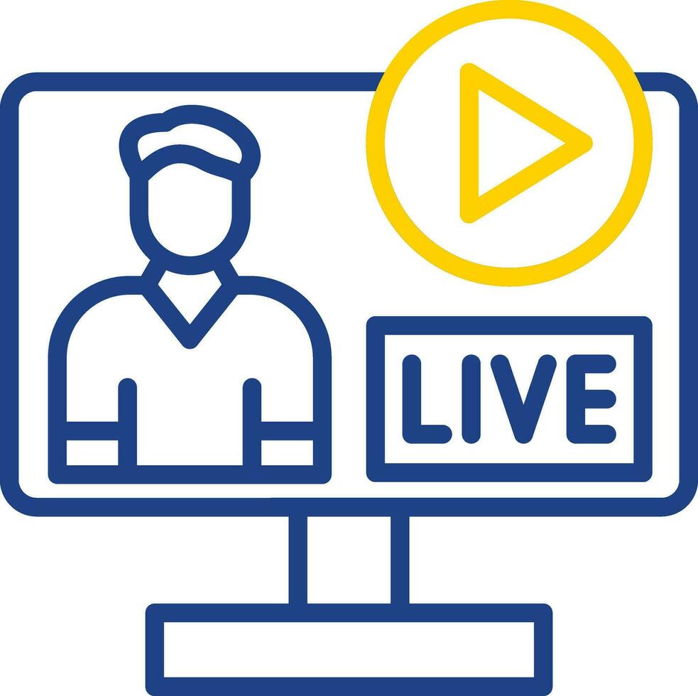Live streaming Vector Icon Design