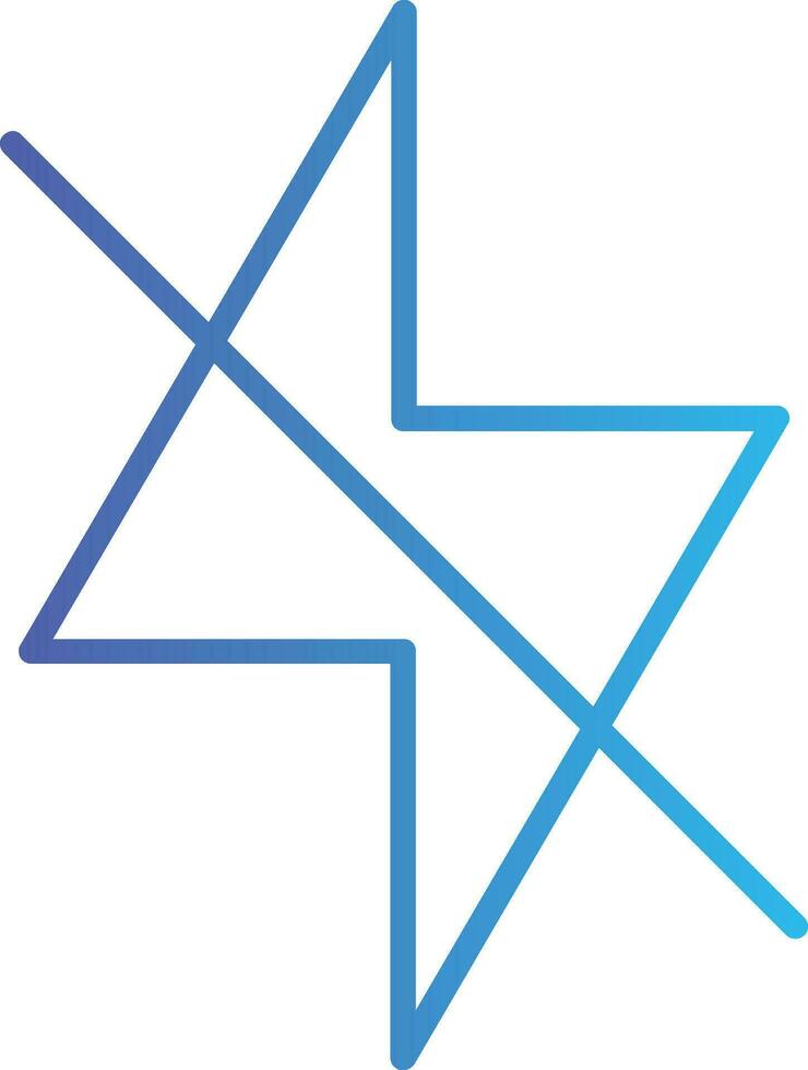 Flash Off Glyph Icon vector